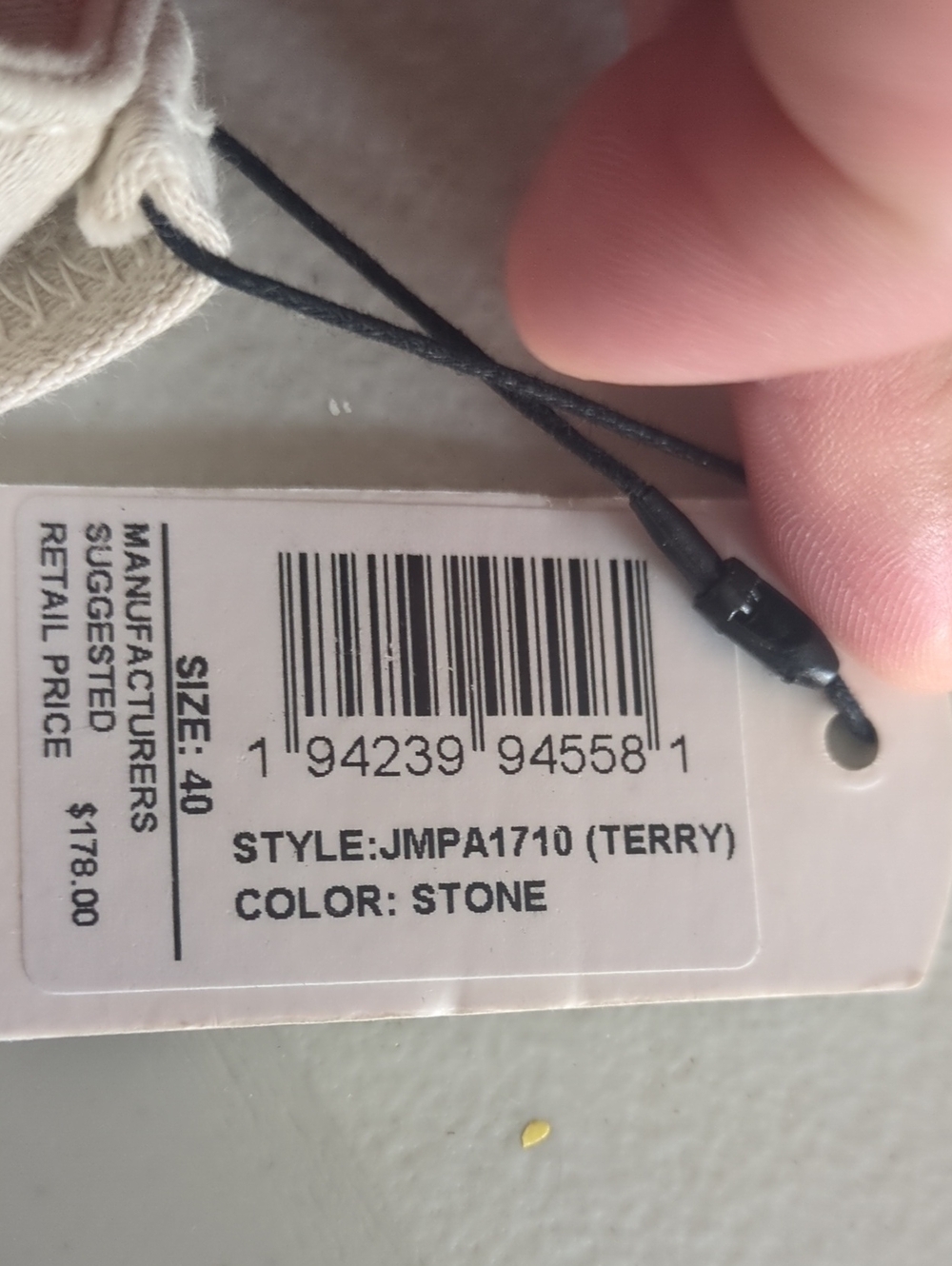 Johnnie O Terry Men Size 40 x 34 Stone Terry Pants 062026 - Picture 7 of 7